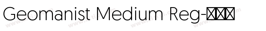 Geomanist Medium Reg字体转换